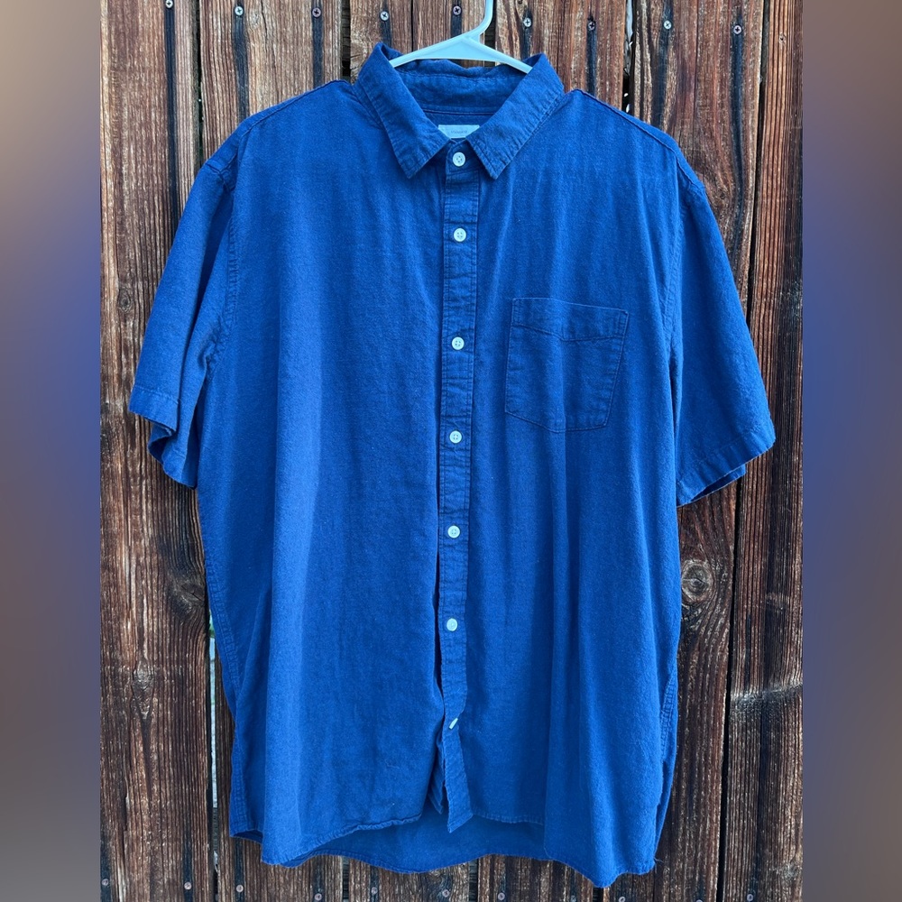 G A P - Button down linen short sleeve